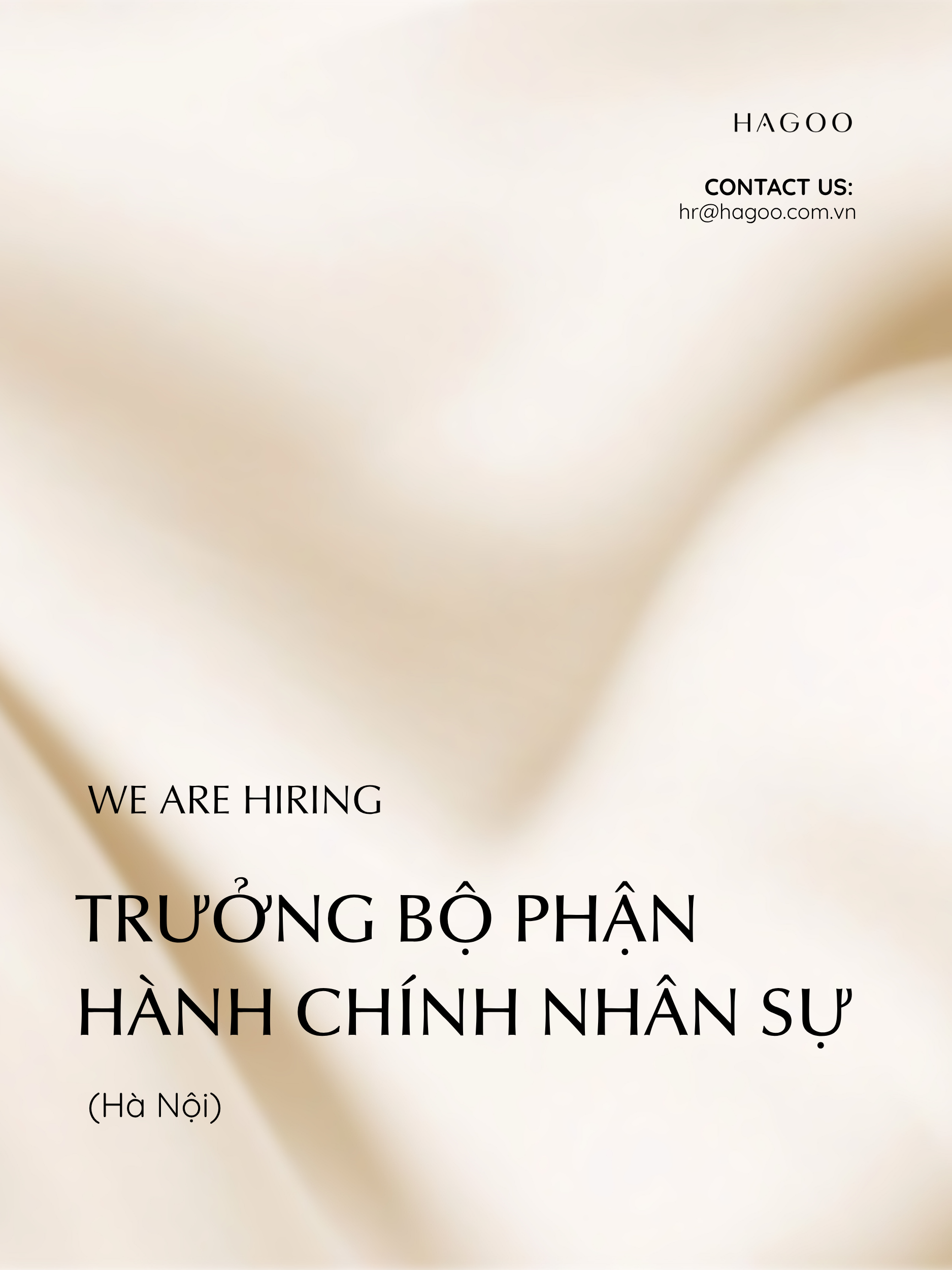 TRƯỞNG BỘ PHẬN HÀNH CHÍNH NHÂN SỰ