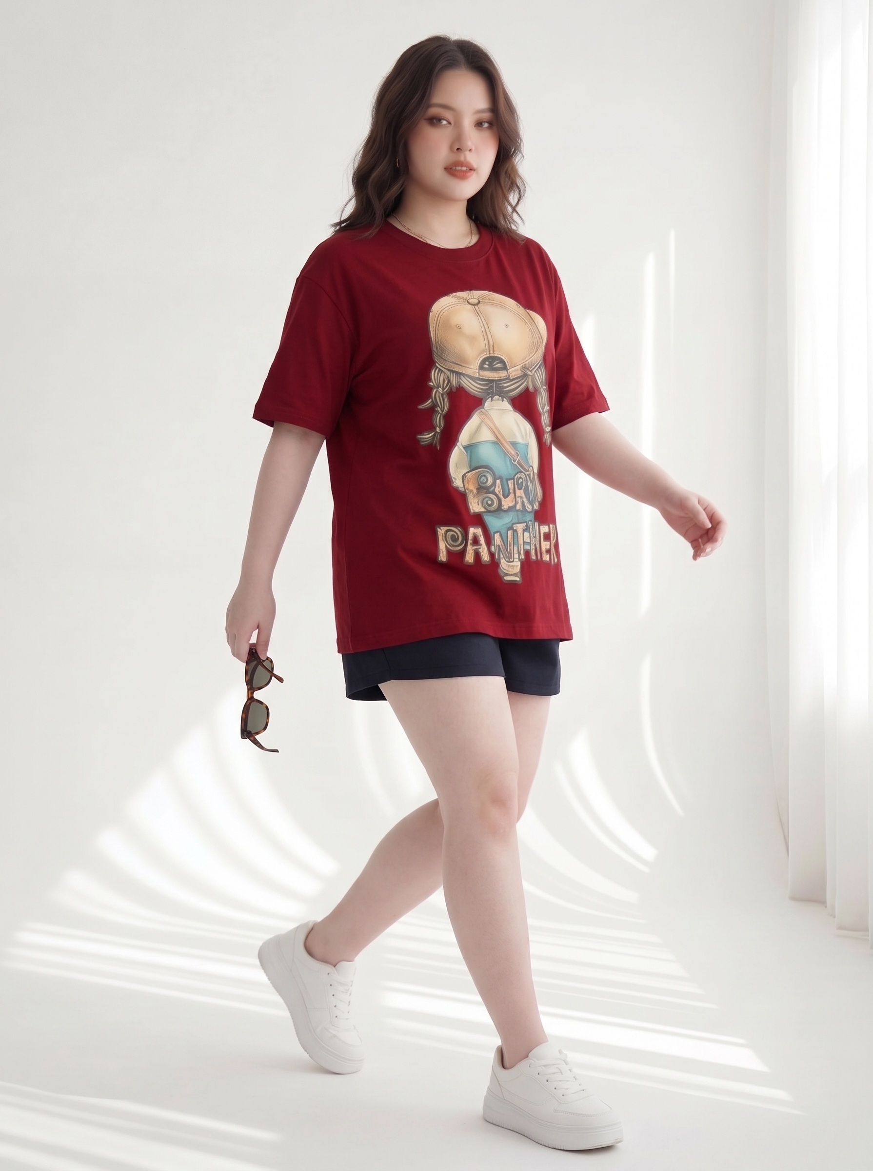 BIGSIZE NỮ - Áo thun form rộng in bé dành cho nàng béo 55-95kg V-A102-4_thumbnail_13