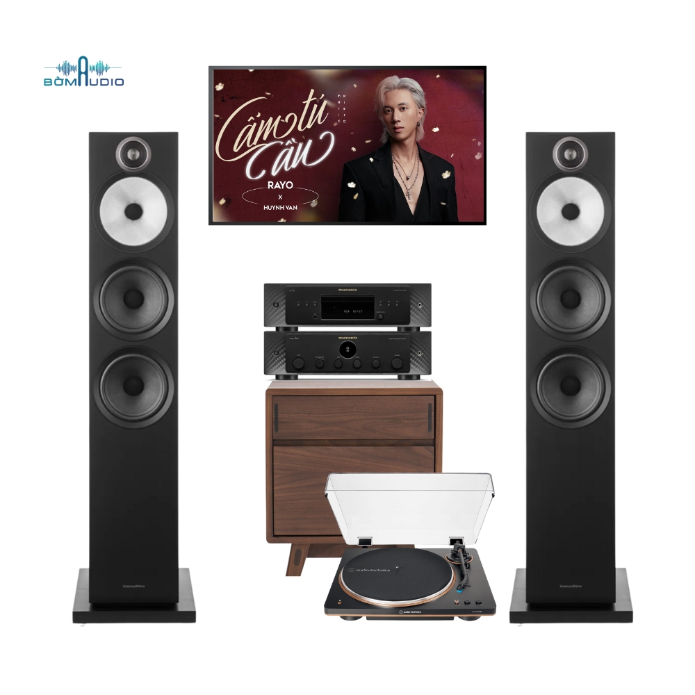 Combo Amply MARANTZ MODEL 60N + Đầu CD MARANTZ CD60 + Loa B&W 603 S3 + Mâm Than AUDIO TECHNICA AT-LP70XBT - B430_thumbnail_0