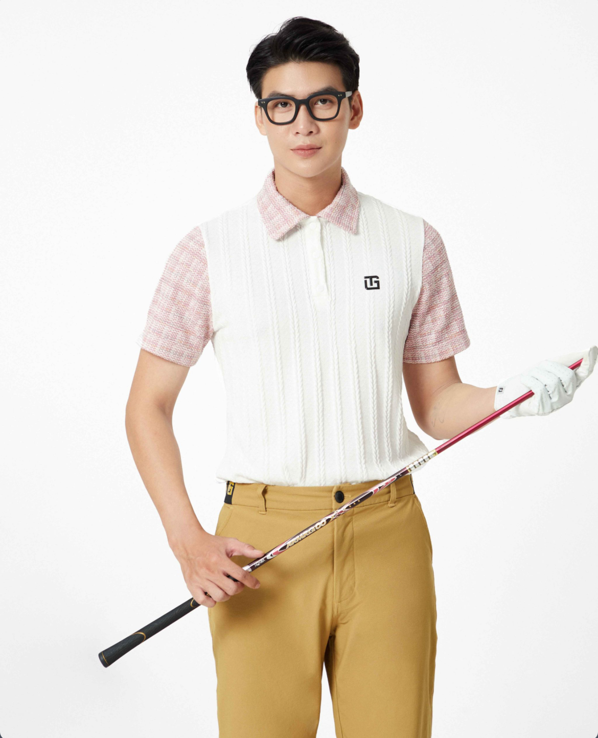 Áo polo phối cổ tweed - Nam_thumbnail_3