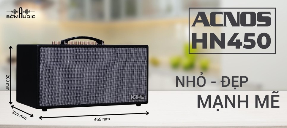 Đánh giá chi tiết loa karaoke di động Acnos HN450