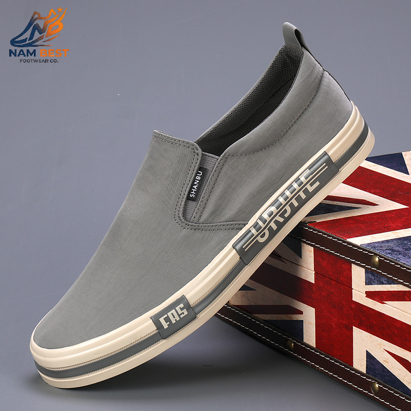 Giày Vải Canvas Slip On Phong Cách - Giày Lười Vải Đế Bằng Hot Trend_thumbnail_2