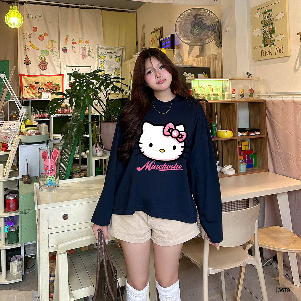 Áo tay dài boxy form rộng Kittie Miucho 3679_thumbnail_6