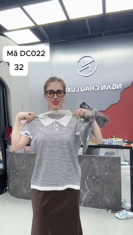 DC022 Áo sọc cổ 2 màu