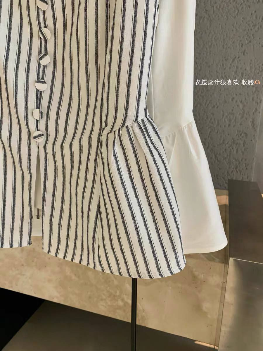 Áo Kiểu Nữ 2 Dây peplum cổ vuông 7nút xẻ tà LH.1233 (C) (0687)_thumbnail_5