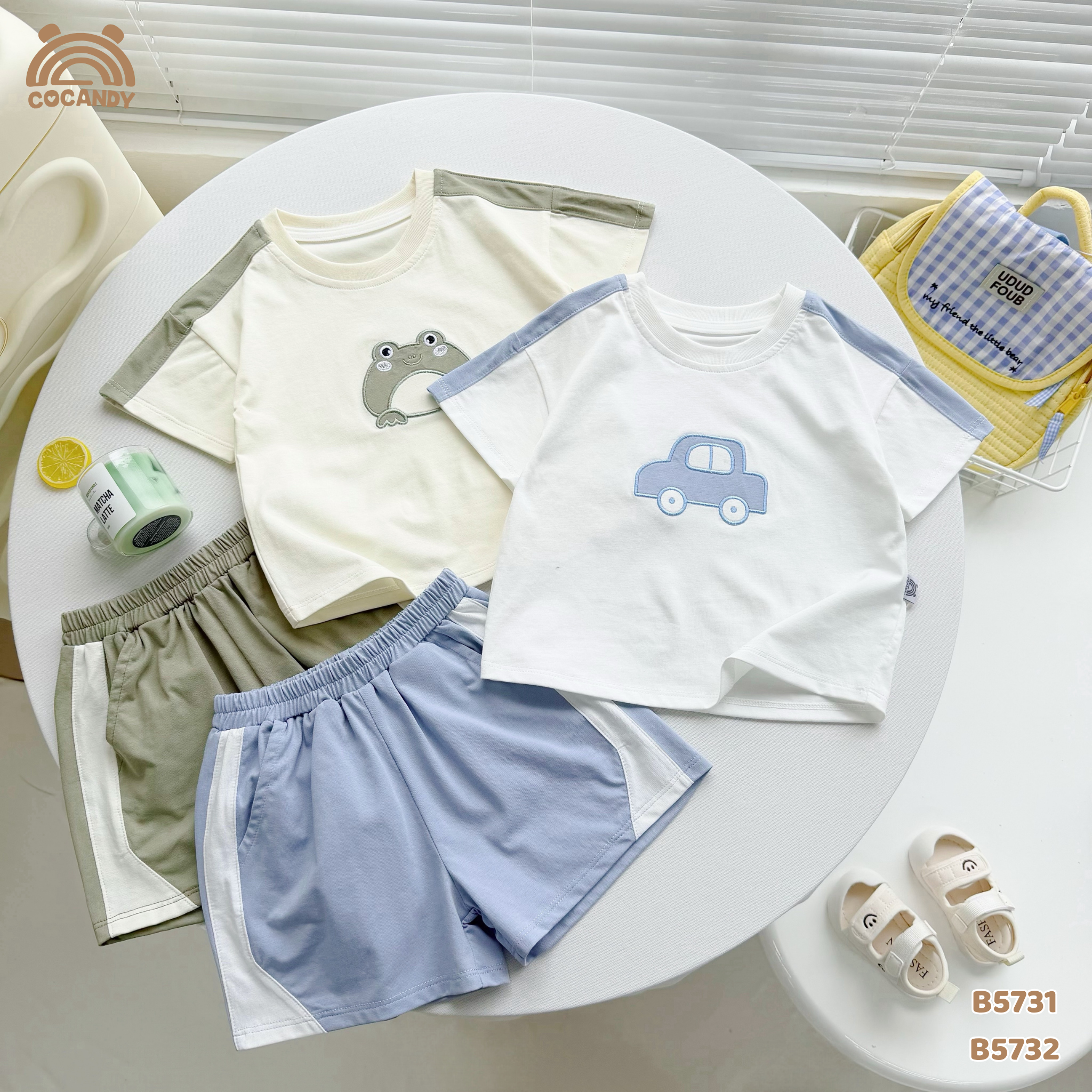 Bộ cộc XANH TRẮNG họa tiết ô tô xanh_thumbnail_4