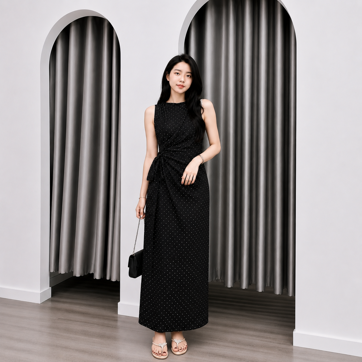 Váy dài chấm bi 1291_thumbnail_4