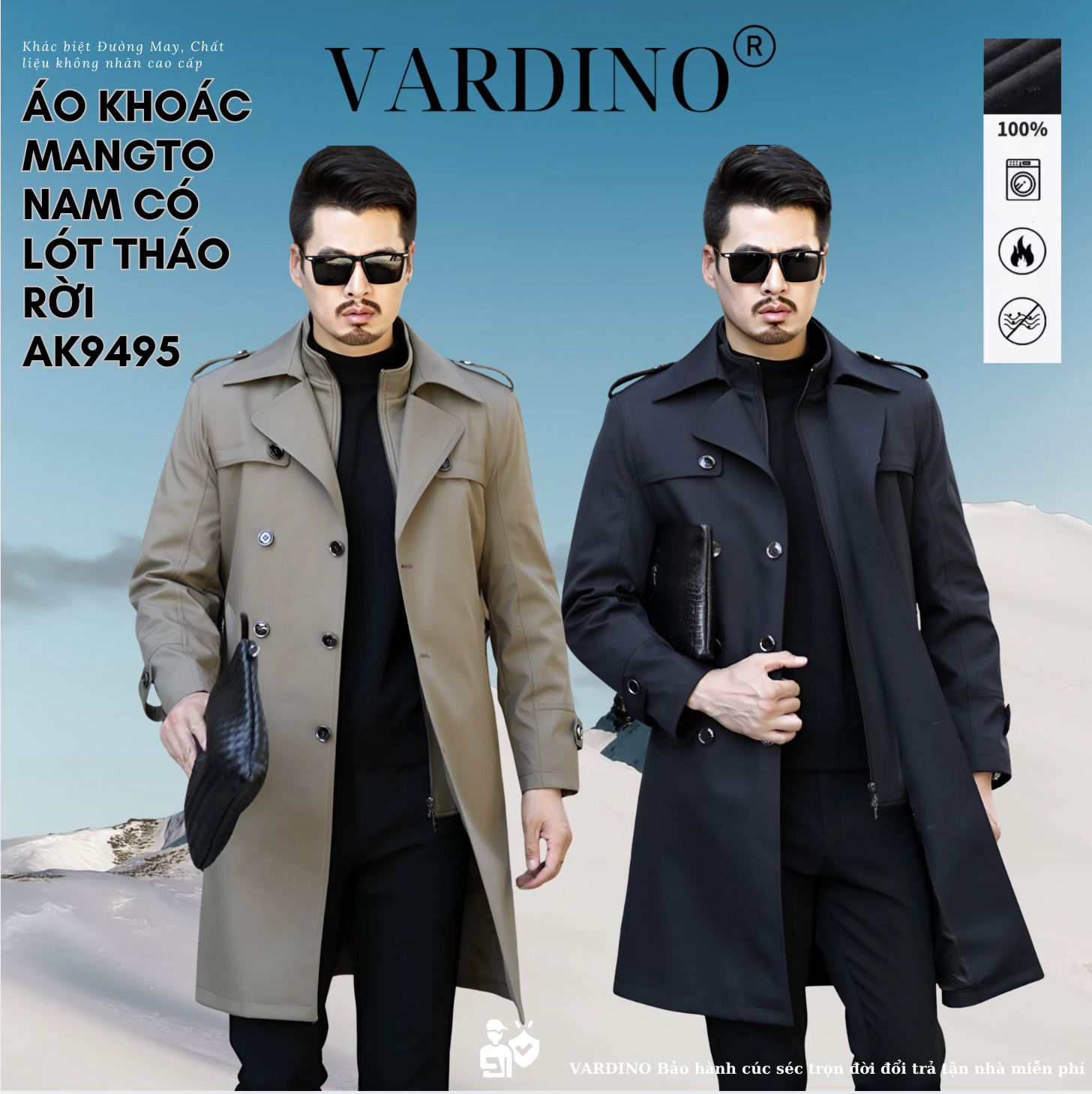 Áo khoác nam VARDINO AK94 - AK95