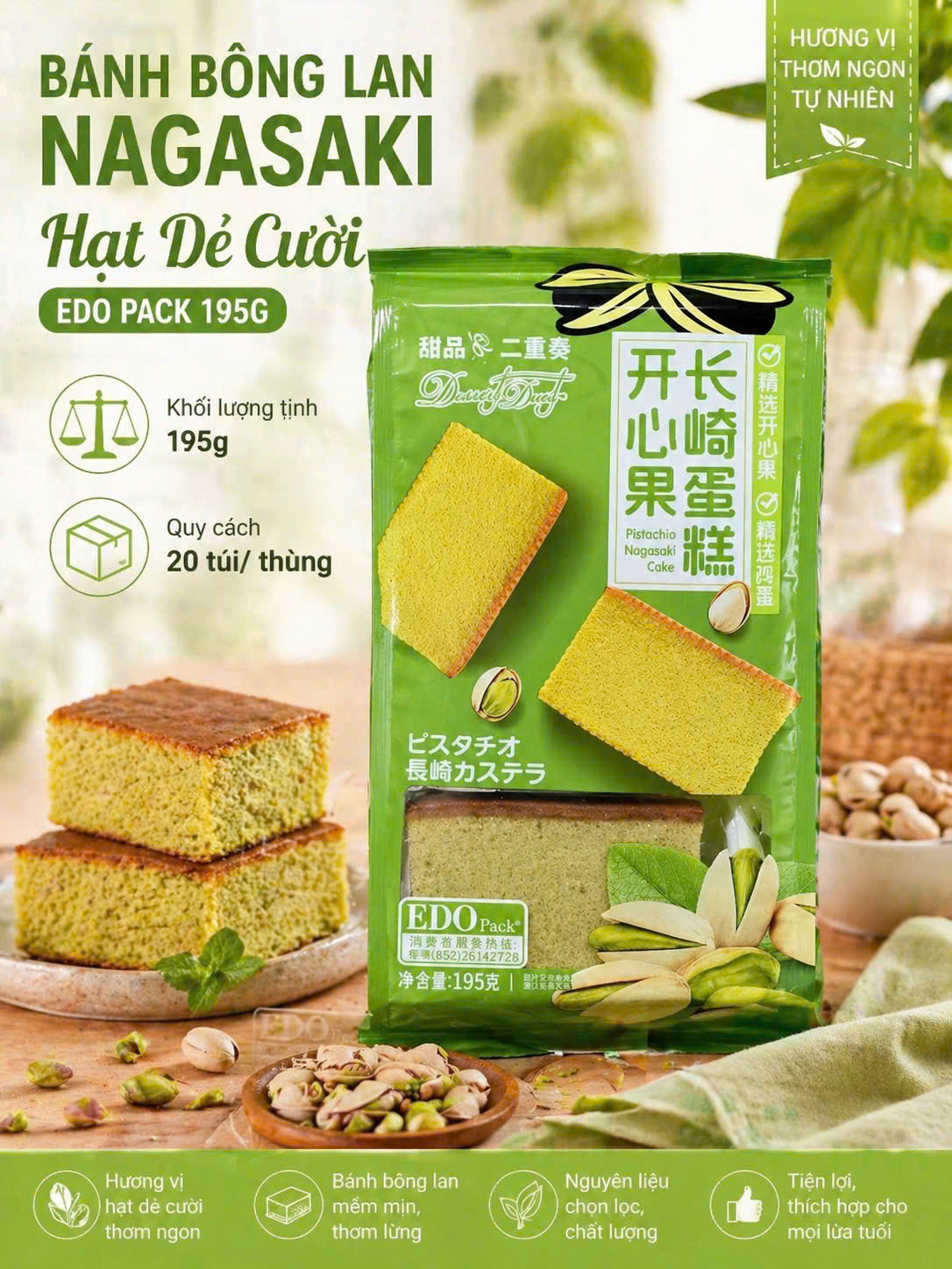 SET 2 GÓI BÁNH BÔNG LAN