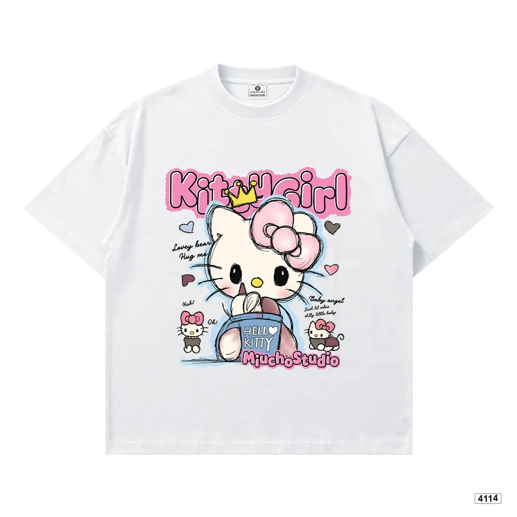 Áo thun nữ form boxy Kittie Girl Miucho 4114_thumbnail_10