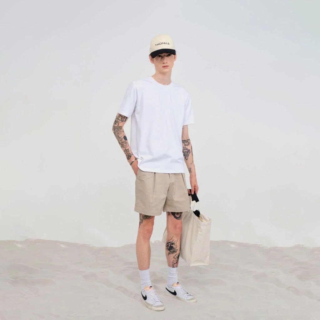 Quần Short Eric Vải Kaki Form Trên Gối_thumbnail_5