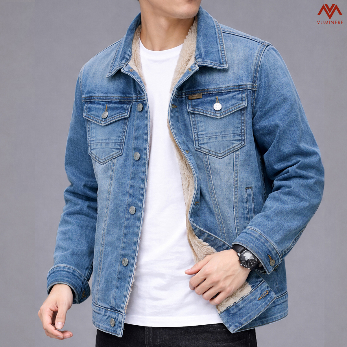 Áo khoác lót lông Jacket Jeans nam ( AV6 )_thumbnail_4