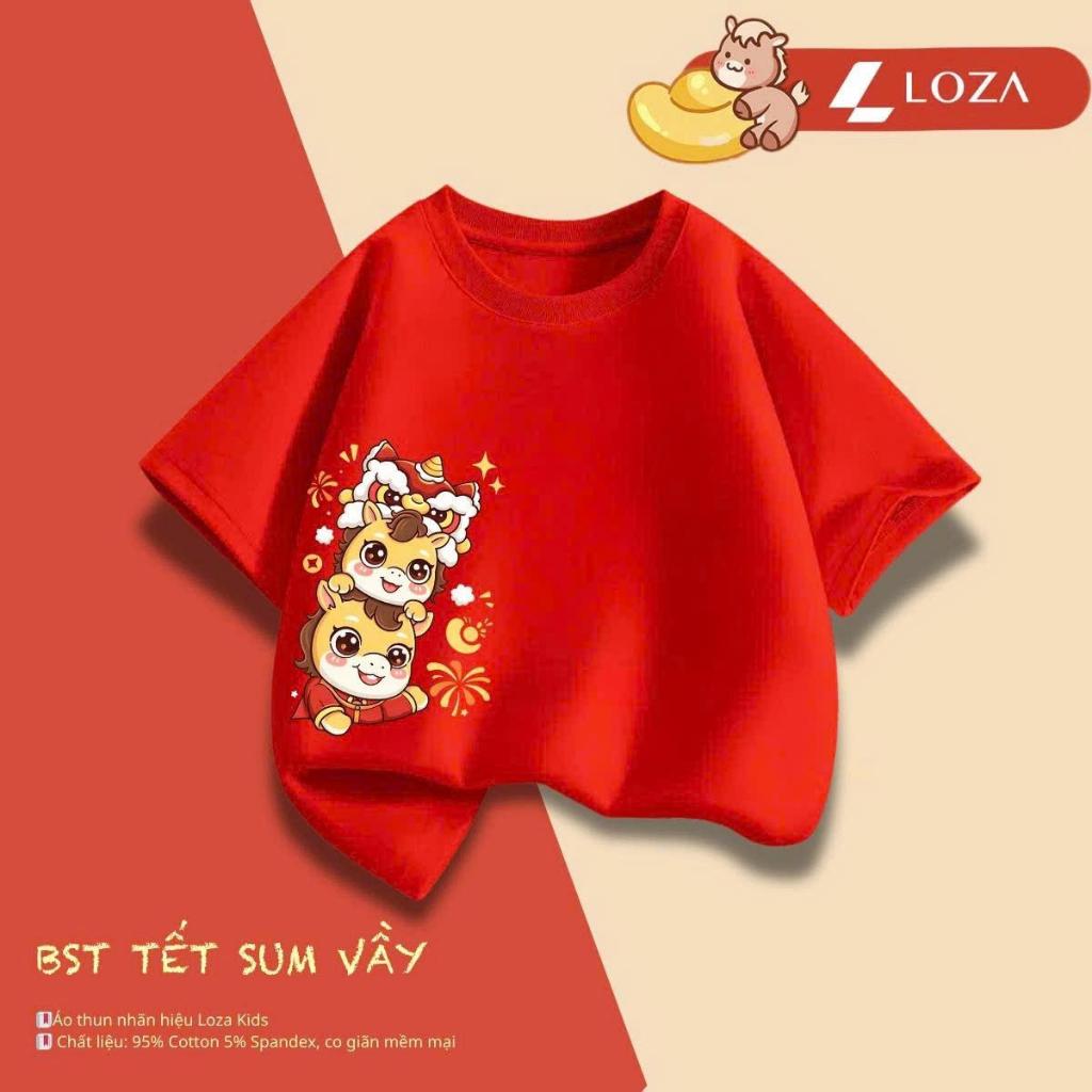 [XẢ KHO SIZE 120] Áo phông cho bé trai bé gái nhiều mẫu chất liệu thun cotton mềm mát size từ 18-22kg - Loza Kids XA0005_thumbnail_33