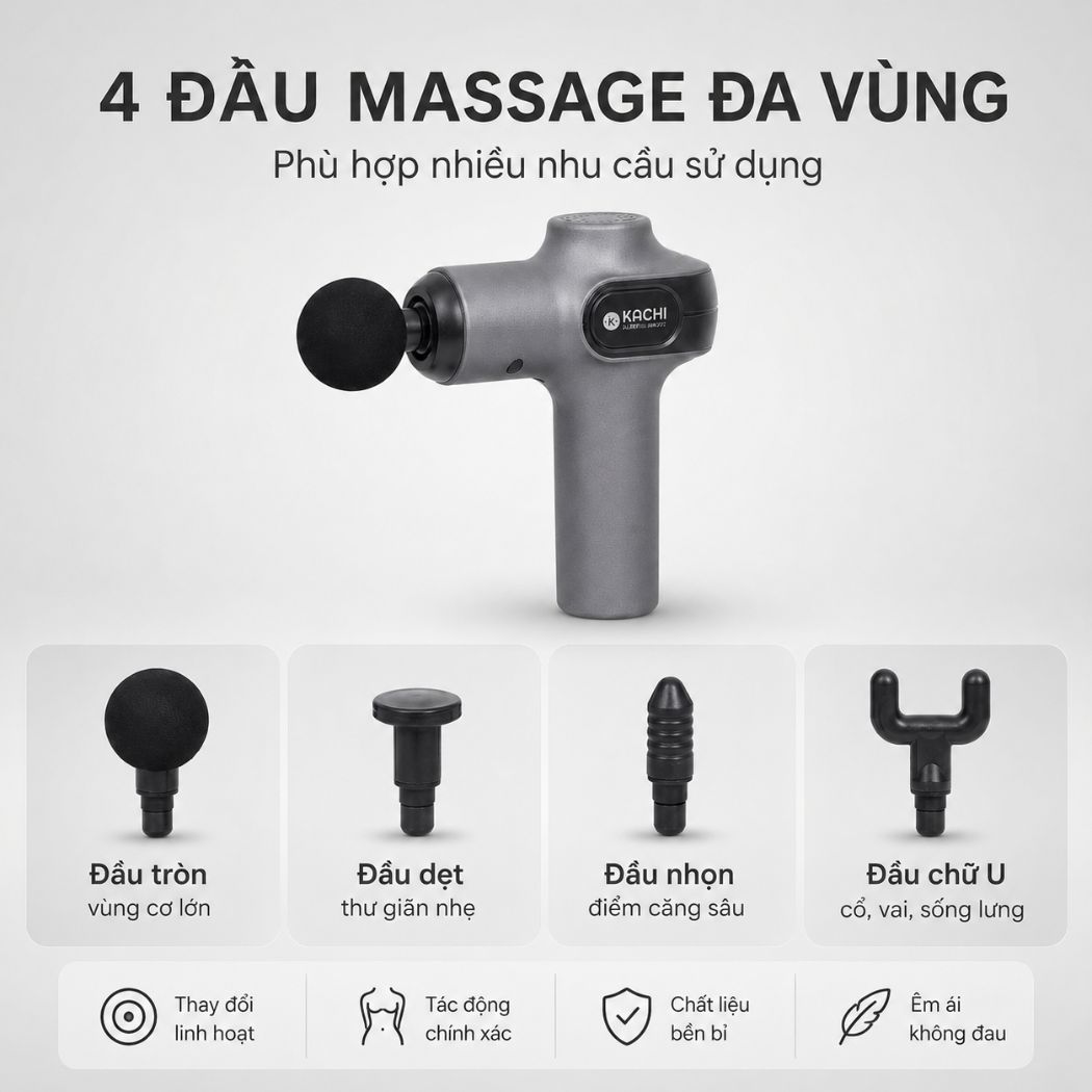 Súng massage trị liệu cầm tay đa năng Kachi MK377_thumbnail_11