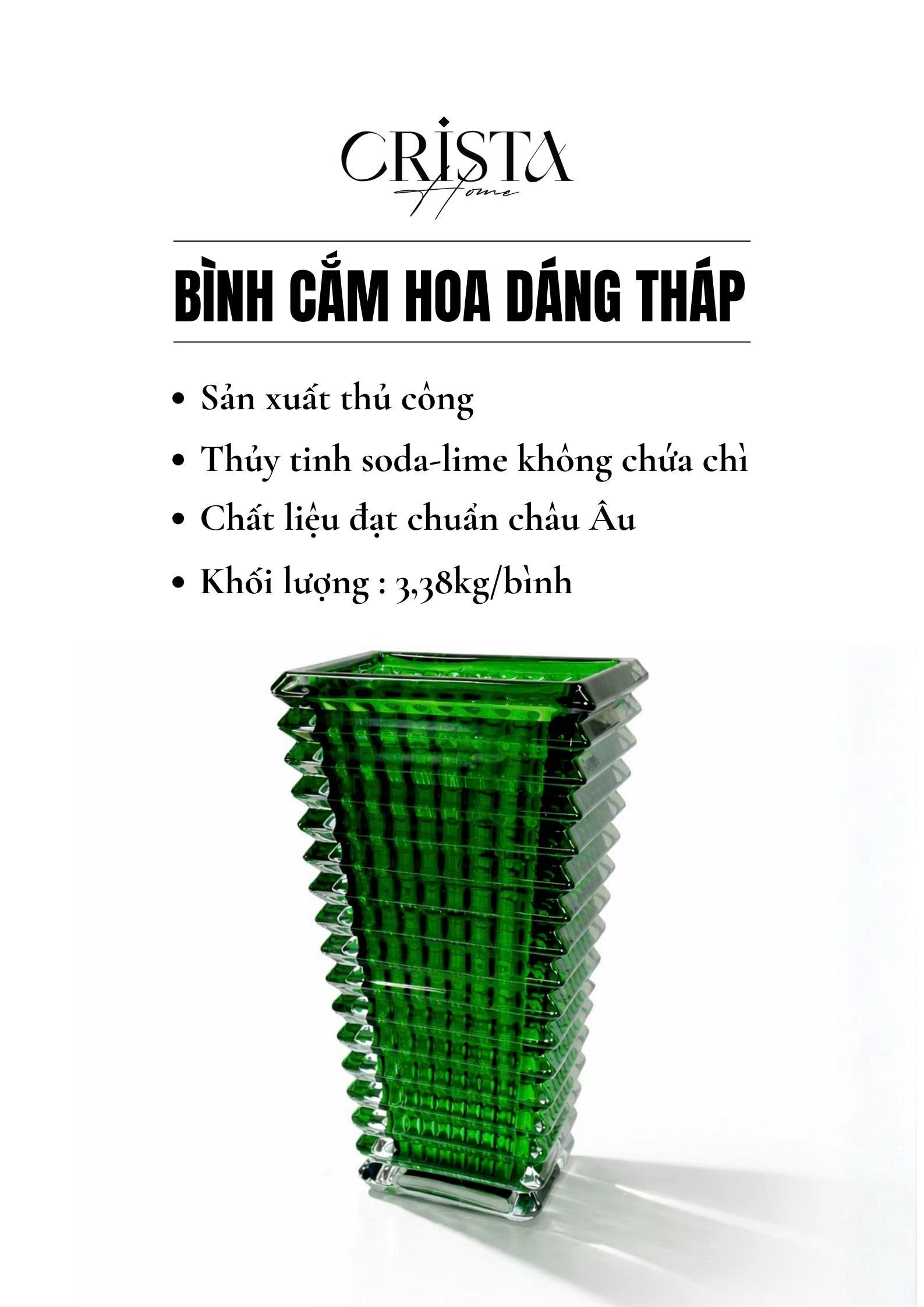 Bình cắm hoa thủy tinh dáng tháp 28cm_thumbnail_10