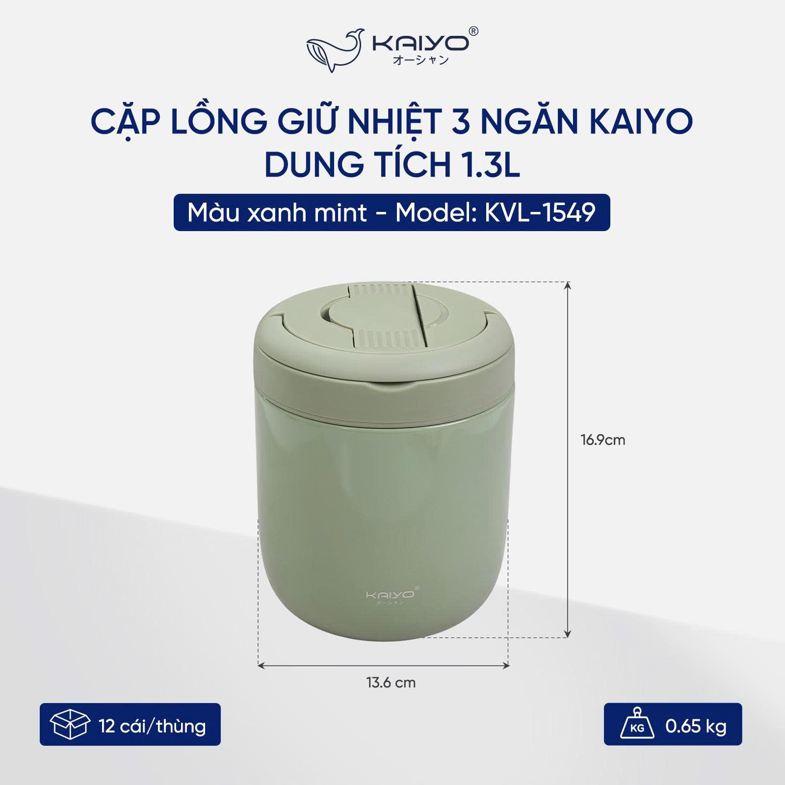 CẶP LỒNG GIỮ NHIỆT 3 NGĂN KAIYO, DUNG TÍCH 1.3L_thumbnail_18