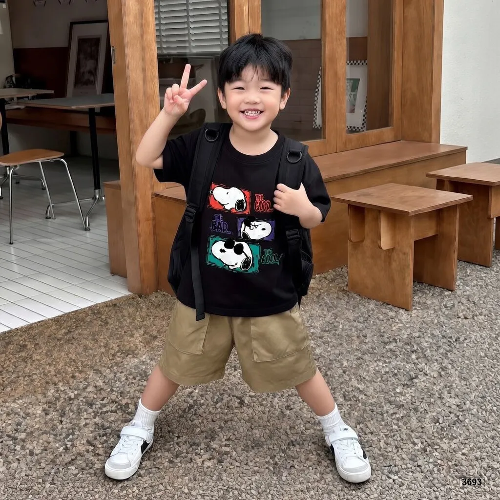 Áo thun bé trai bé gái chất mềm mại thoáng mát BST Snoopii Kado 3693_thumbnail_3