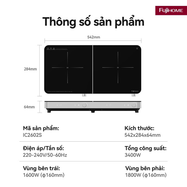 Bếp Từ Đôi IC2602S_thumbnail_1