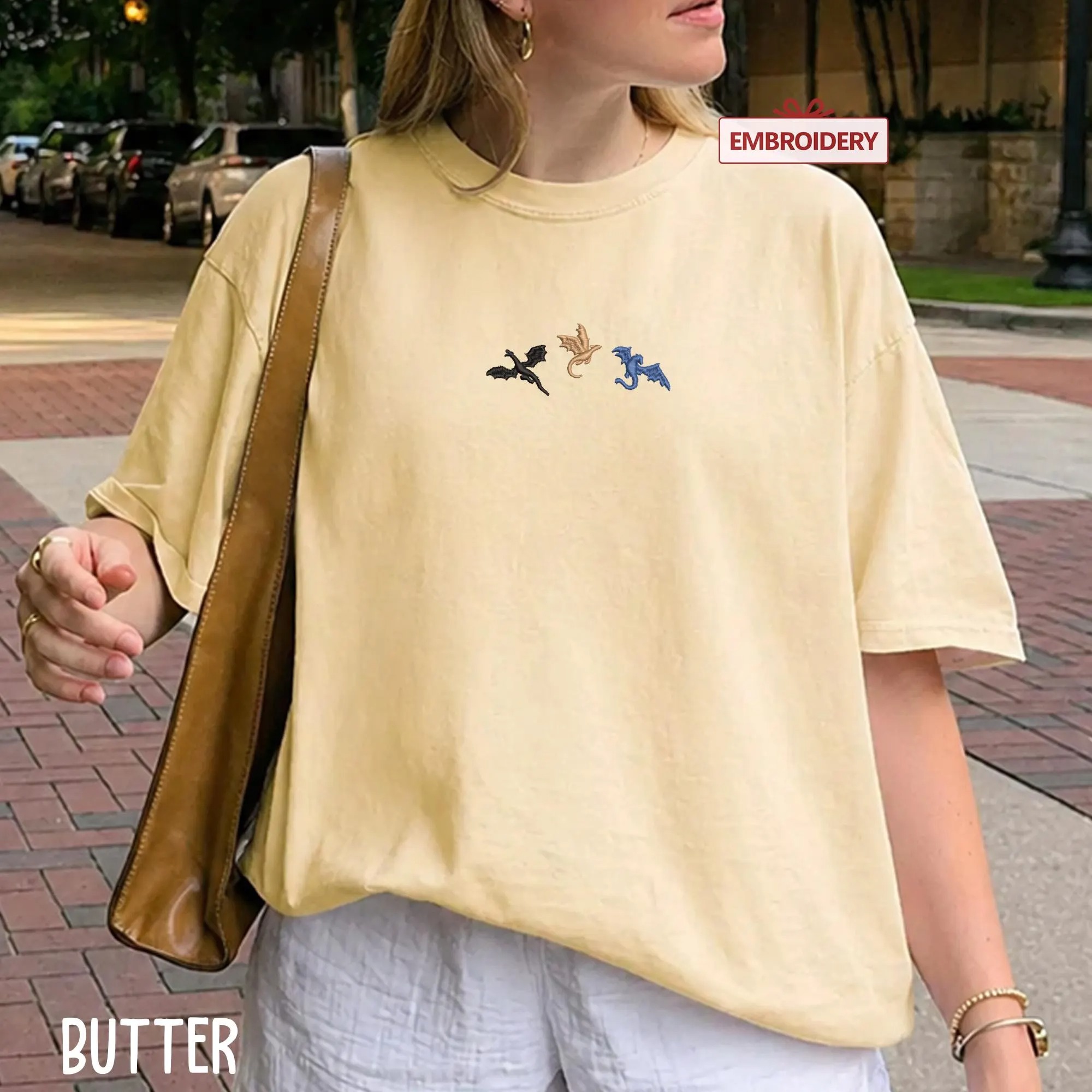 Dragons Crop Top Embroidered