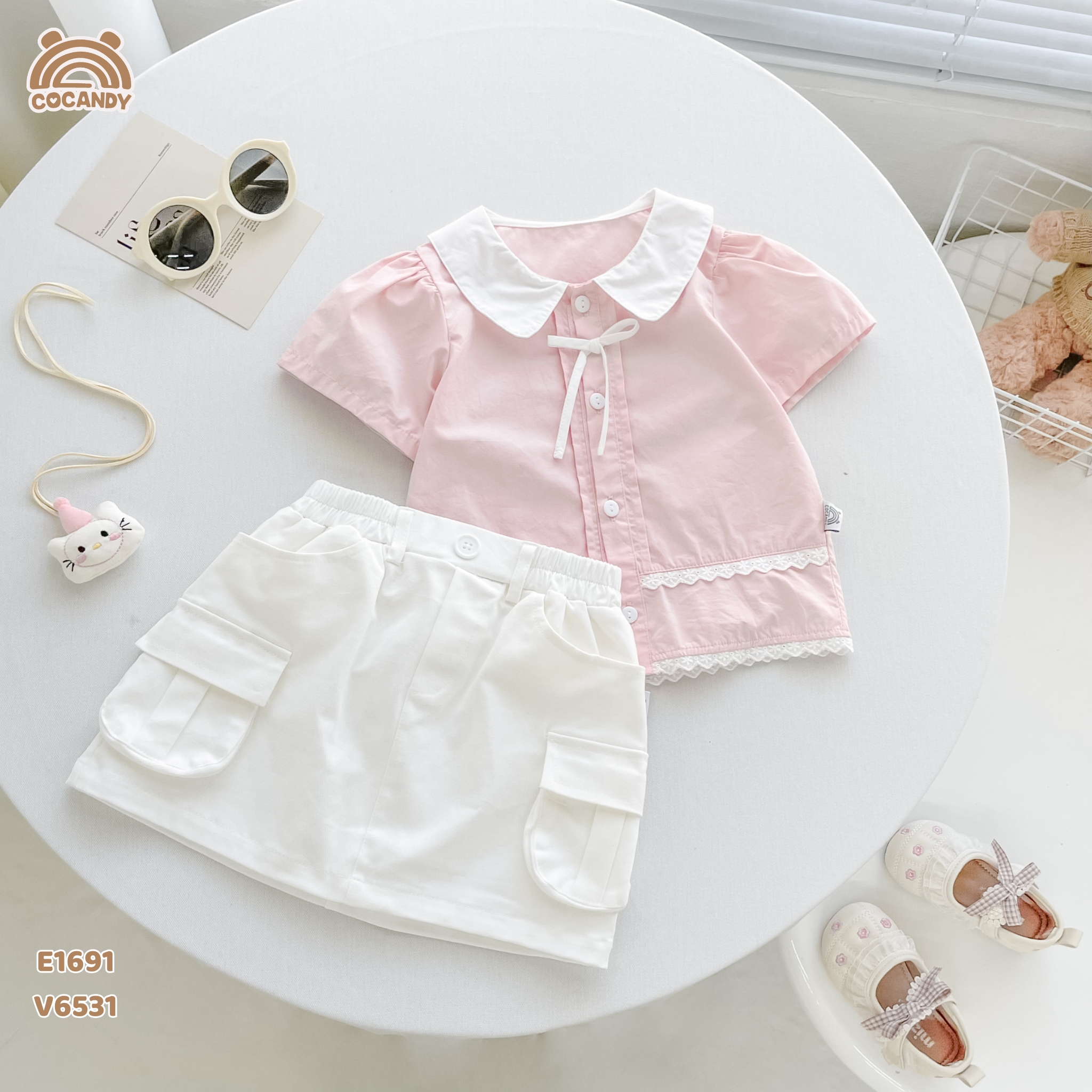 Chân váy cộc kaki TRẮNG chữ A túi cạnh_thumbnail_4