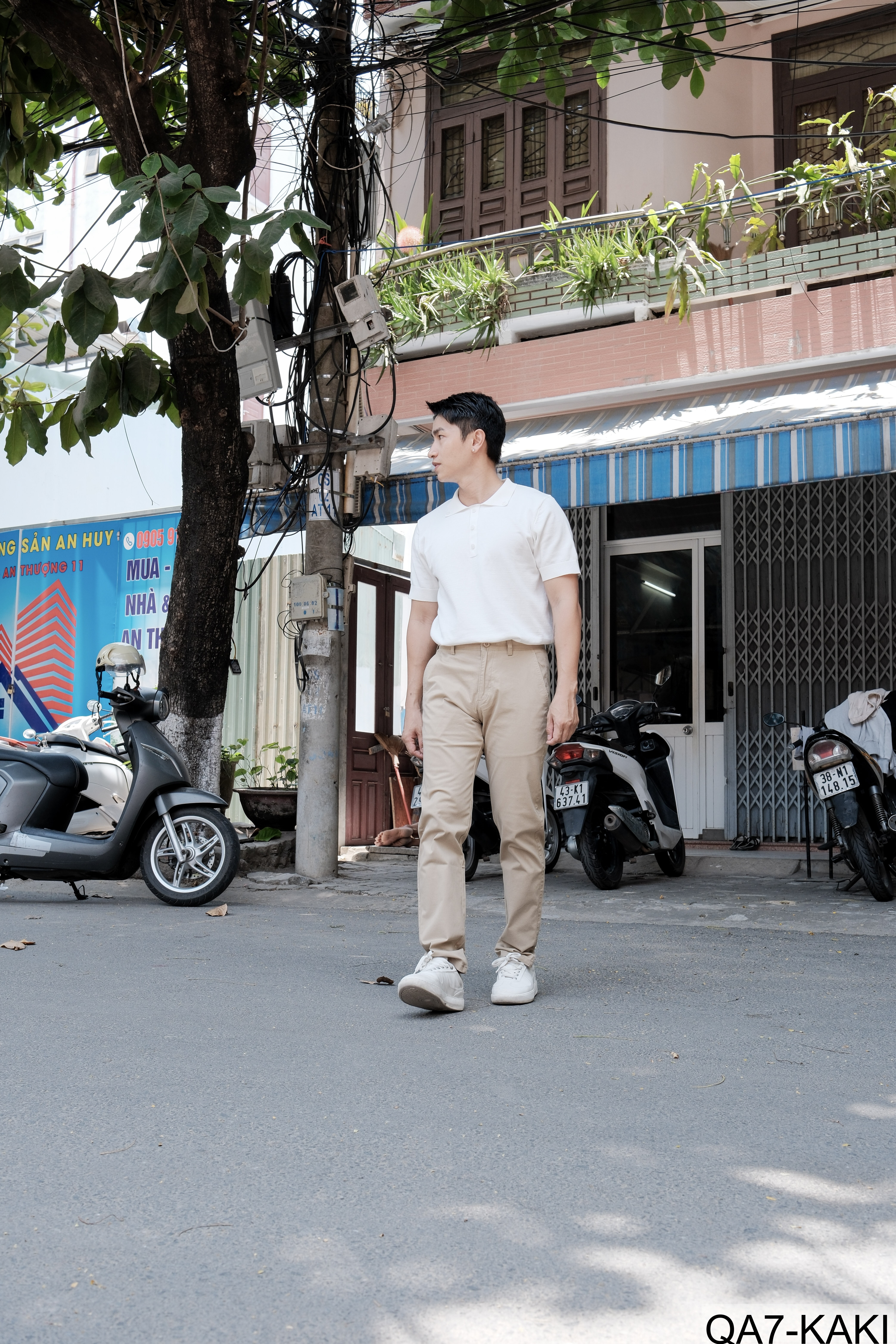 QA7 - Quần Ống Rộng Nam Phong Cách Nhật Bản Cổ Điển, Chất Cotton Mềm Mại, Dễ Phối Đồ 4 Mùa_thumbnail_7