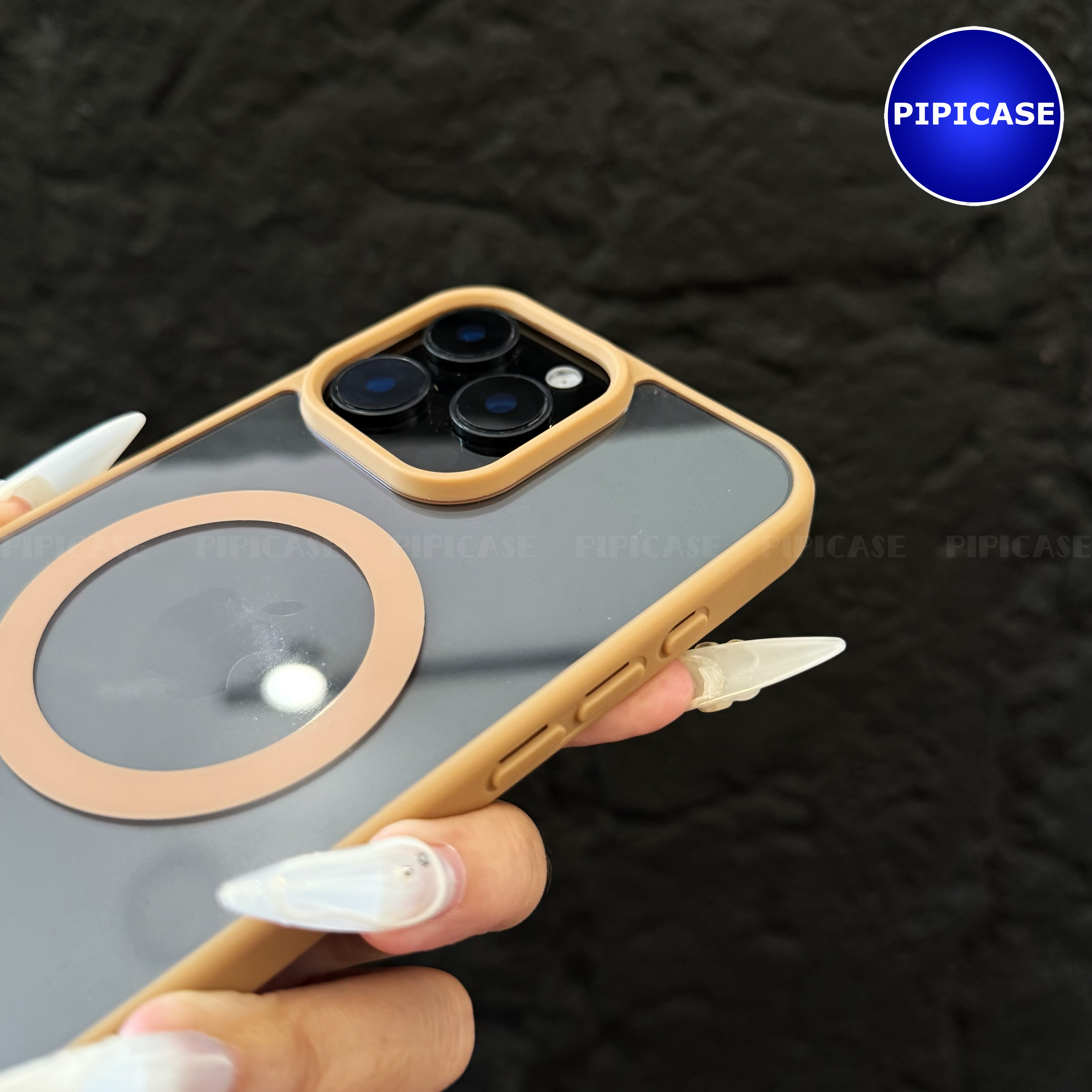 Ốp Lưng iPhone 16 Pro Max - Chic - Nâu Nhạt_thumbnail_18
