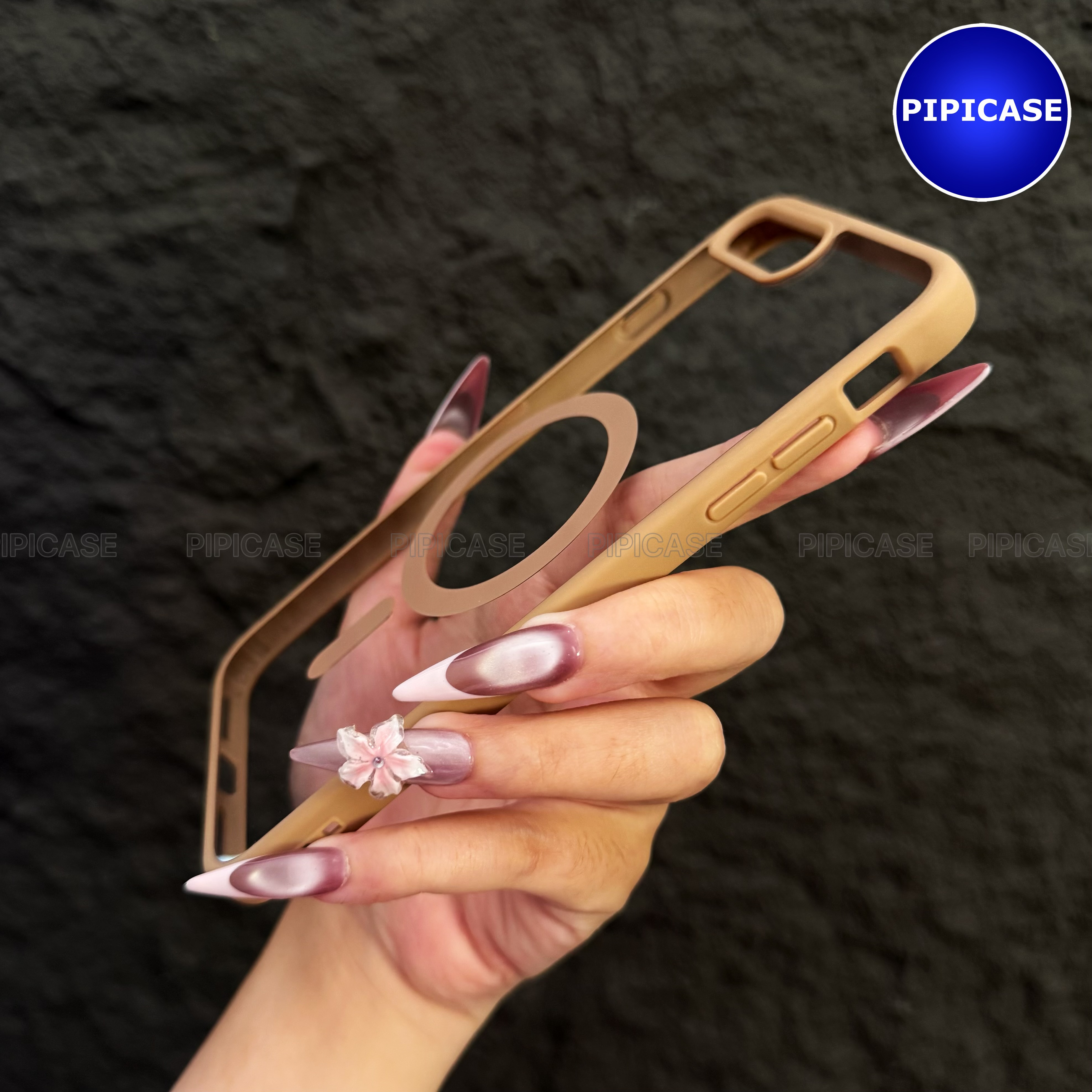 Ốp Lưng iPhone 7 Plus / 8 Plus - Chic - Nâu Nhạt_thumbnail_3