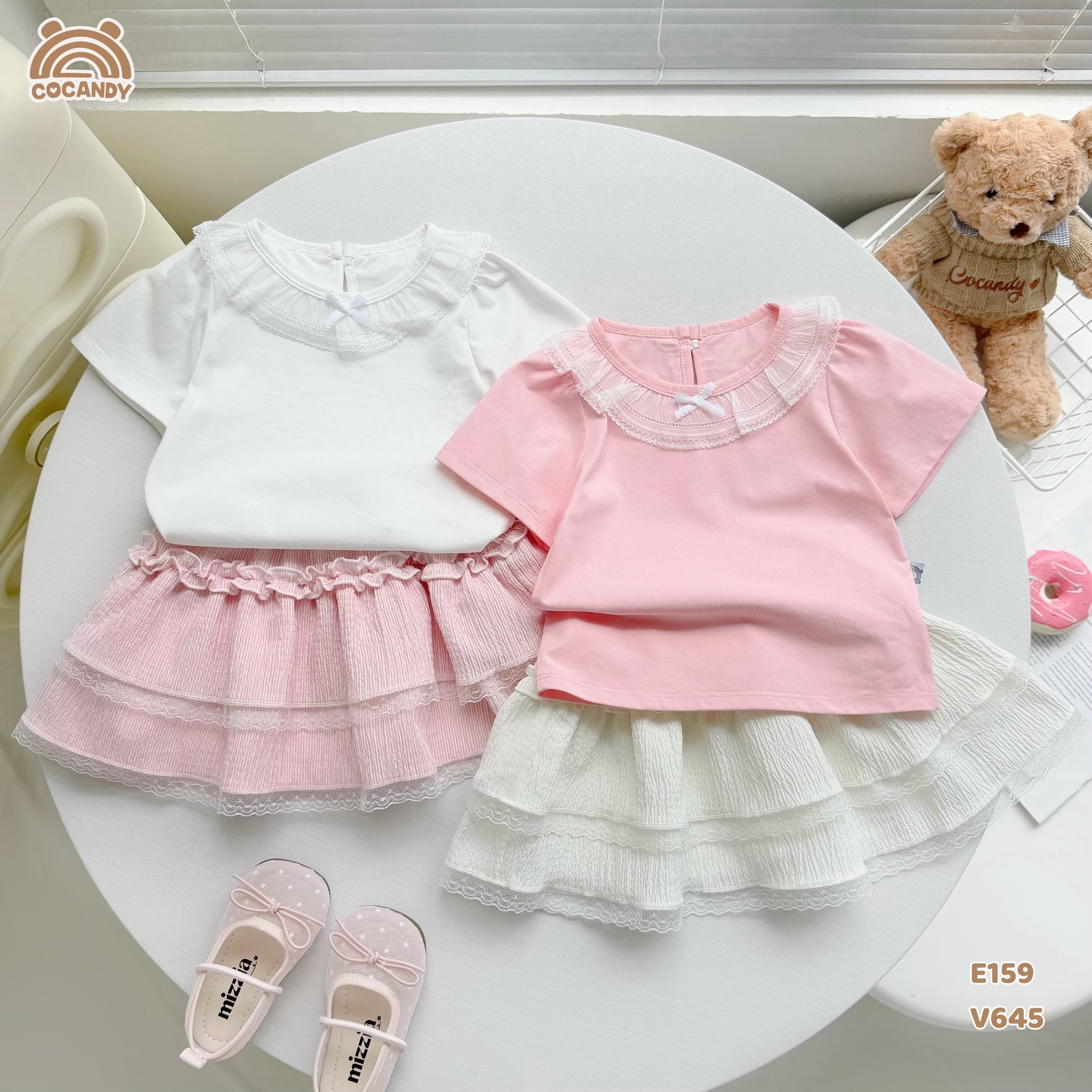 Chân váy thô kẻ HỒNG bèo nhún_thumbnail_6