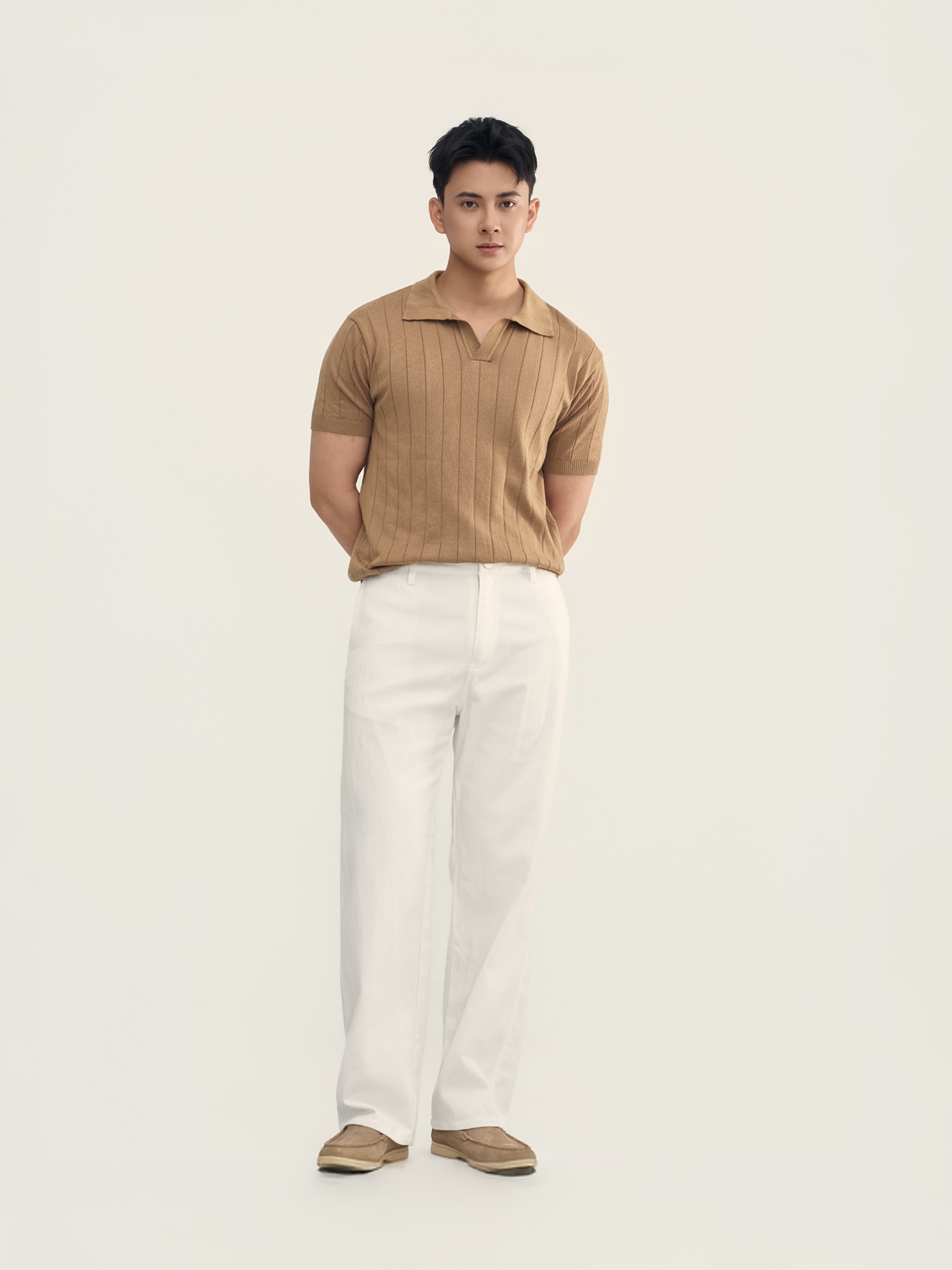 Áo Polo Dệt Kim Pure Sợi Viscose Form Regular_thumbnail_4