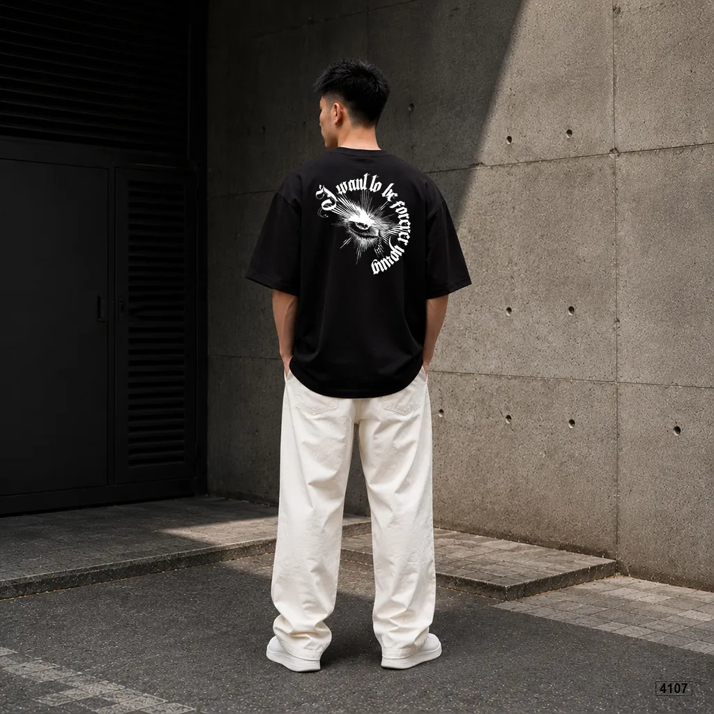 Áo thun form rộng unisex phong cách đường phố cổ điển Polux 4107_thumbnail_6
