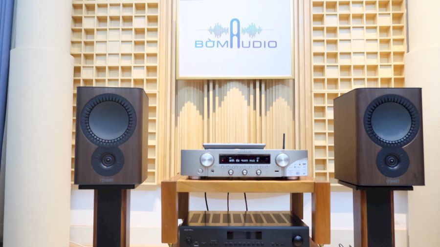 Hình ảnh chụp thực tế Combo Amply Marantz NR1200 + Loa Mission QX-2 MK II - B23 tại Bờm Audio