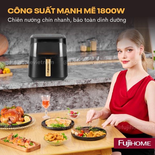 Nồi chiên không dầu Fujihome A8DG1NEW 8Lít_thumbnail_2