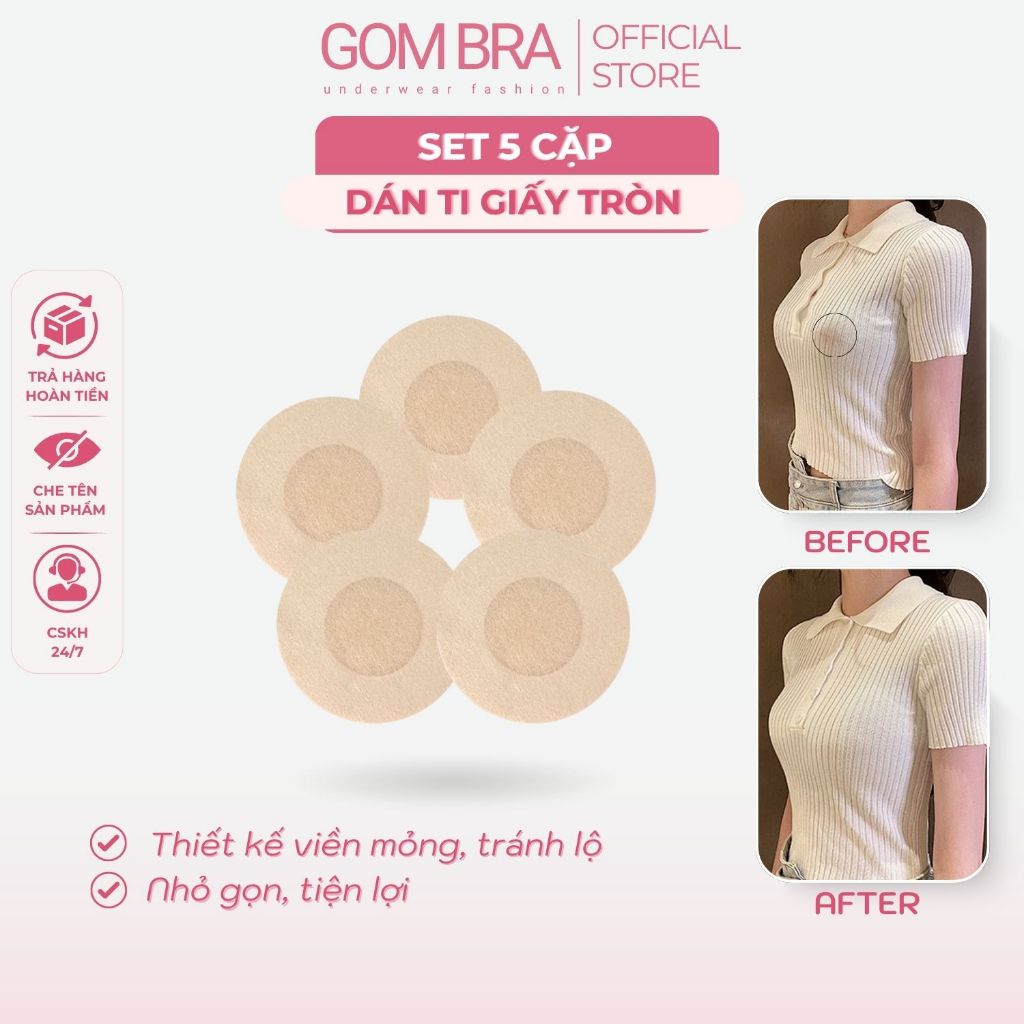 Set 5 cặp miếng ti giấy JR-005