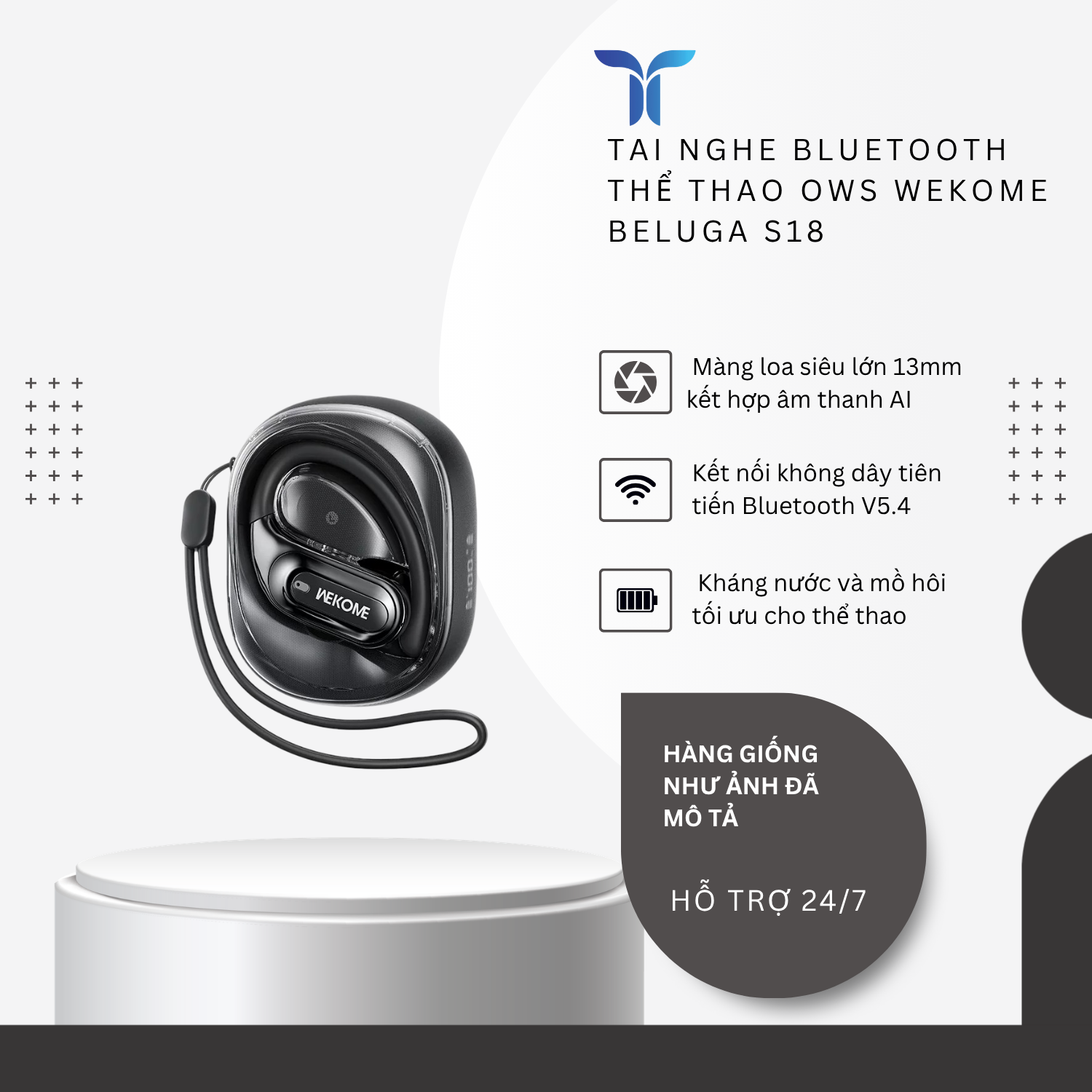 T-ECO SHOP | Tai Nghe Không Dây WEKOME Beluga S18 Kết Nối Bluetooth Thiết Kế Nhét Tai_thumbnail_1