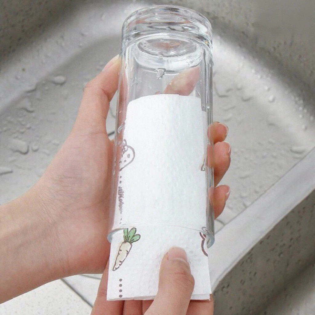 Cuộn giấy lau nhà bếp đa năng 20cm - Tiết kiệm chi phí, thấm hút tốt, tái sử dụng nhiều lần_thumbnail_6