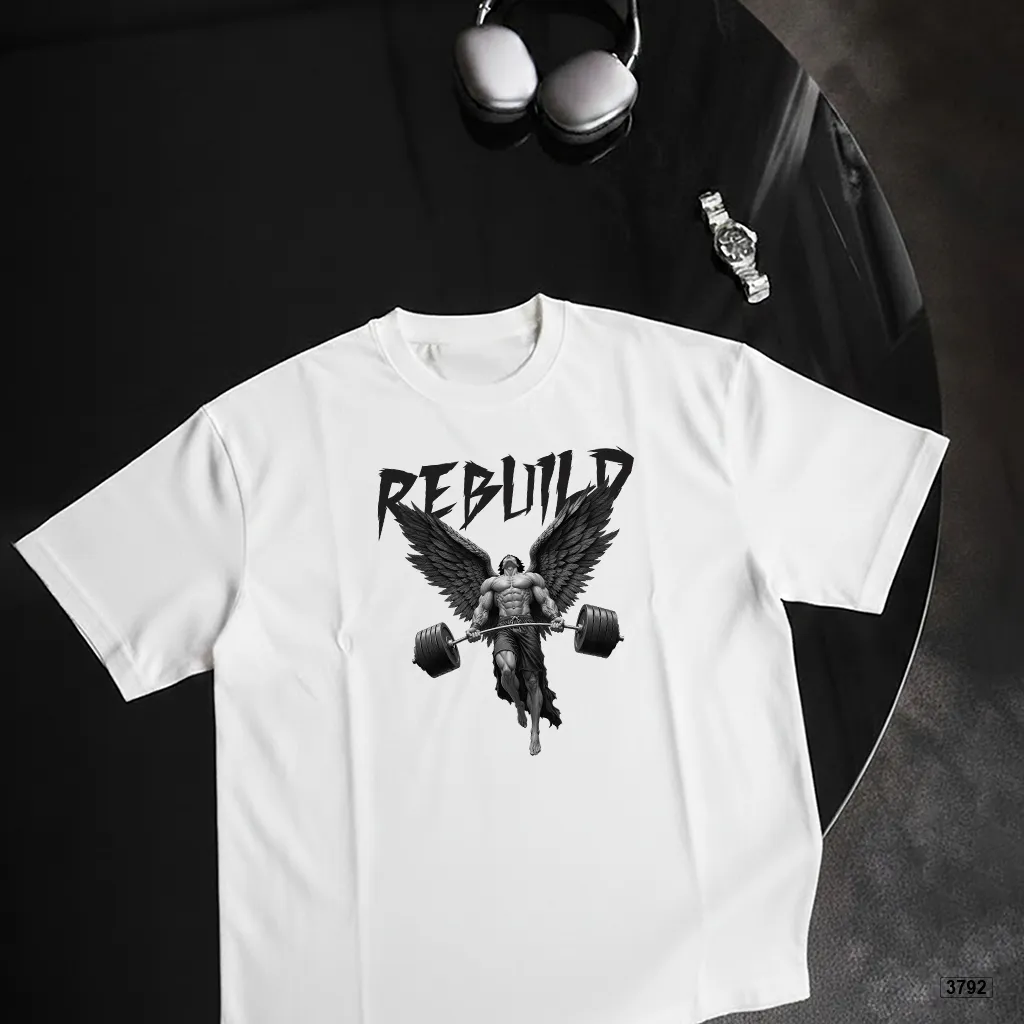 Áo thun nam form rộng Rebuild graphic thiên thần phong cách mạnh mẽ độc đáo TeePrint 3792_thumbnail_5