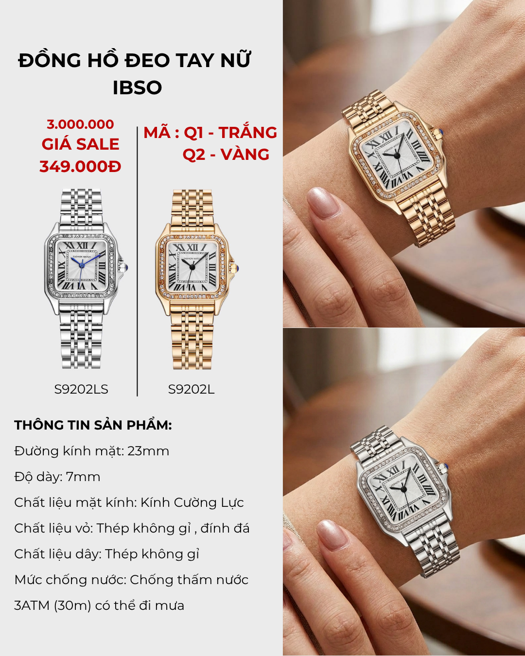 Đồng Hồ Đeo Tay  IBSO - S9202L