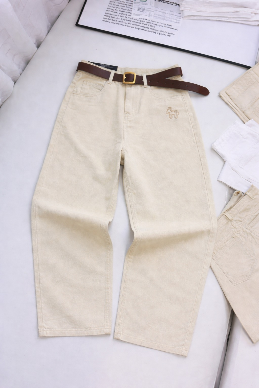 Quần Kaki Nữ Ống Suông thêu con voi NT.3248HB (C) (1451)_thumbnail_6