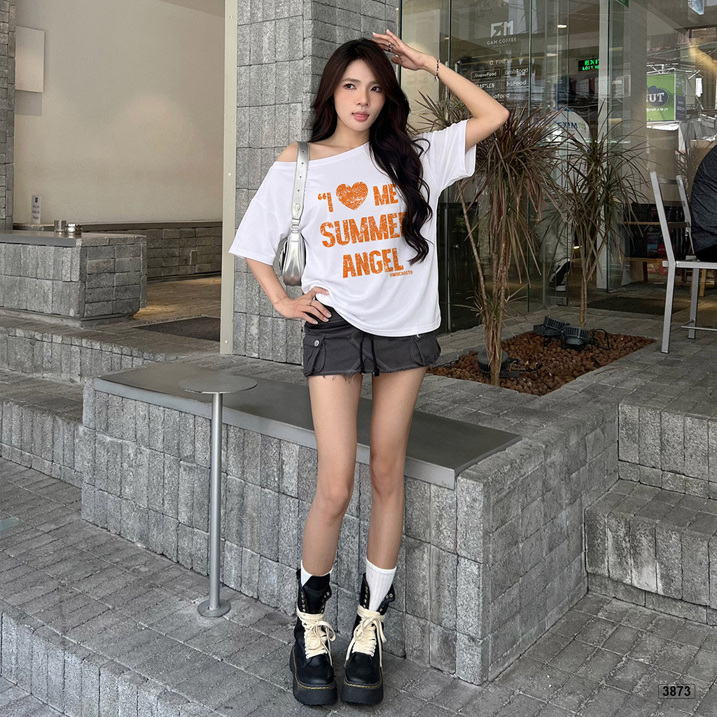 Áo thun nữ oversize phong cách lệch vai cá tính Miucho 3873_thumbnail_2