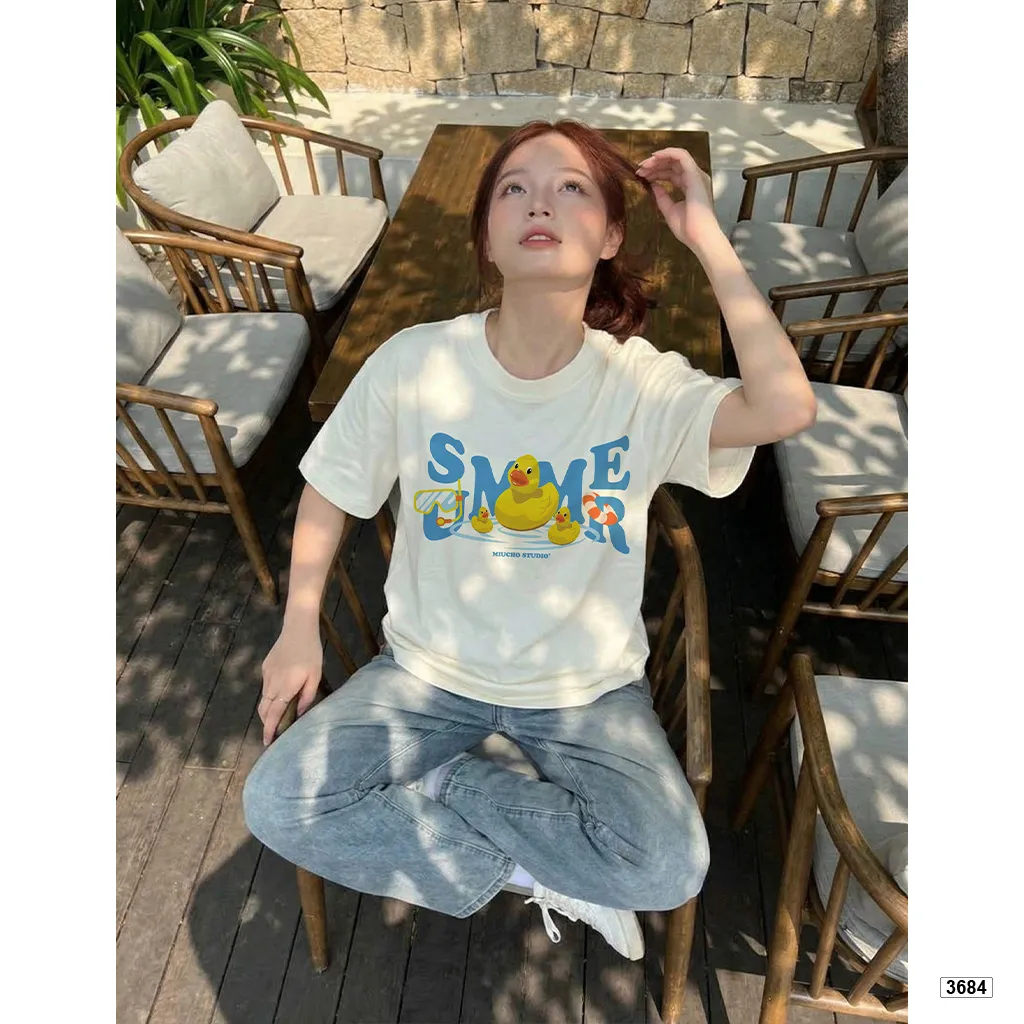 Áo thun boxy nam nữ phong cách mùa hè Miucho 3684_thumbnail_5