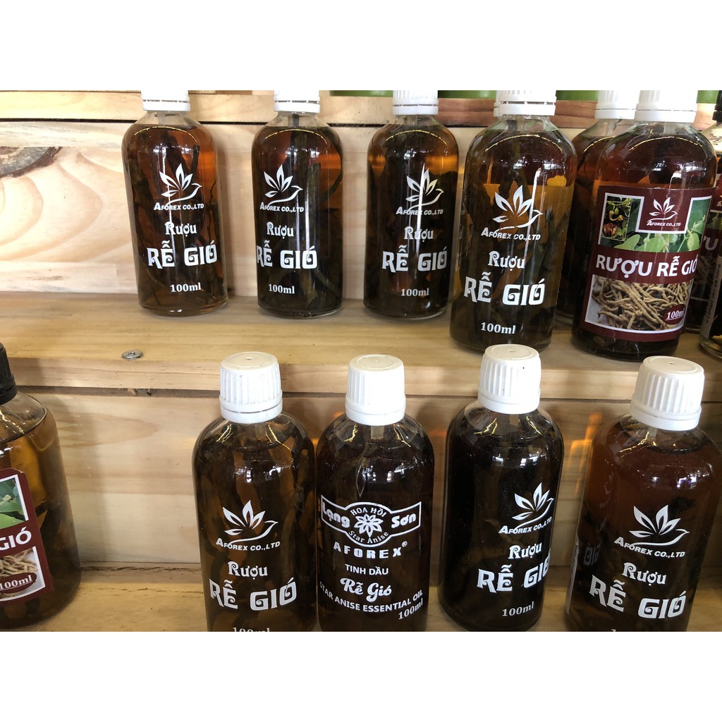 Rễ Gió Ngâm Rượu Chai 100ml - Đi ngoài , xoa bóp xương khớp , cạo gió_thumbnail_3