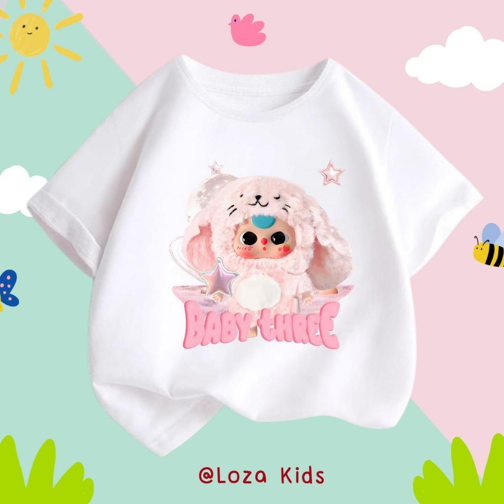 [XẢ KHO SIZE 130] Áo phông cho bé trai bé gái nhiều mẫu chất liệu thun cotton mềm mát size từ  22-26kg - Loza Kids XA006_thumbnail_11