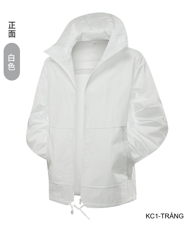 KC1 - Áo khoác chống nắng nam nữ UPF50+ siêu mỏng, thoáng khí, dáng rộng, có mũ trùm đầu_thumbnail_23