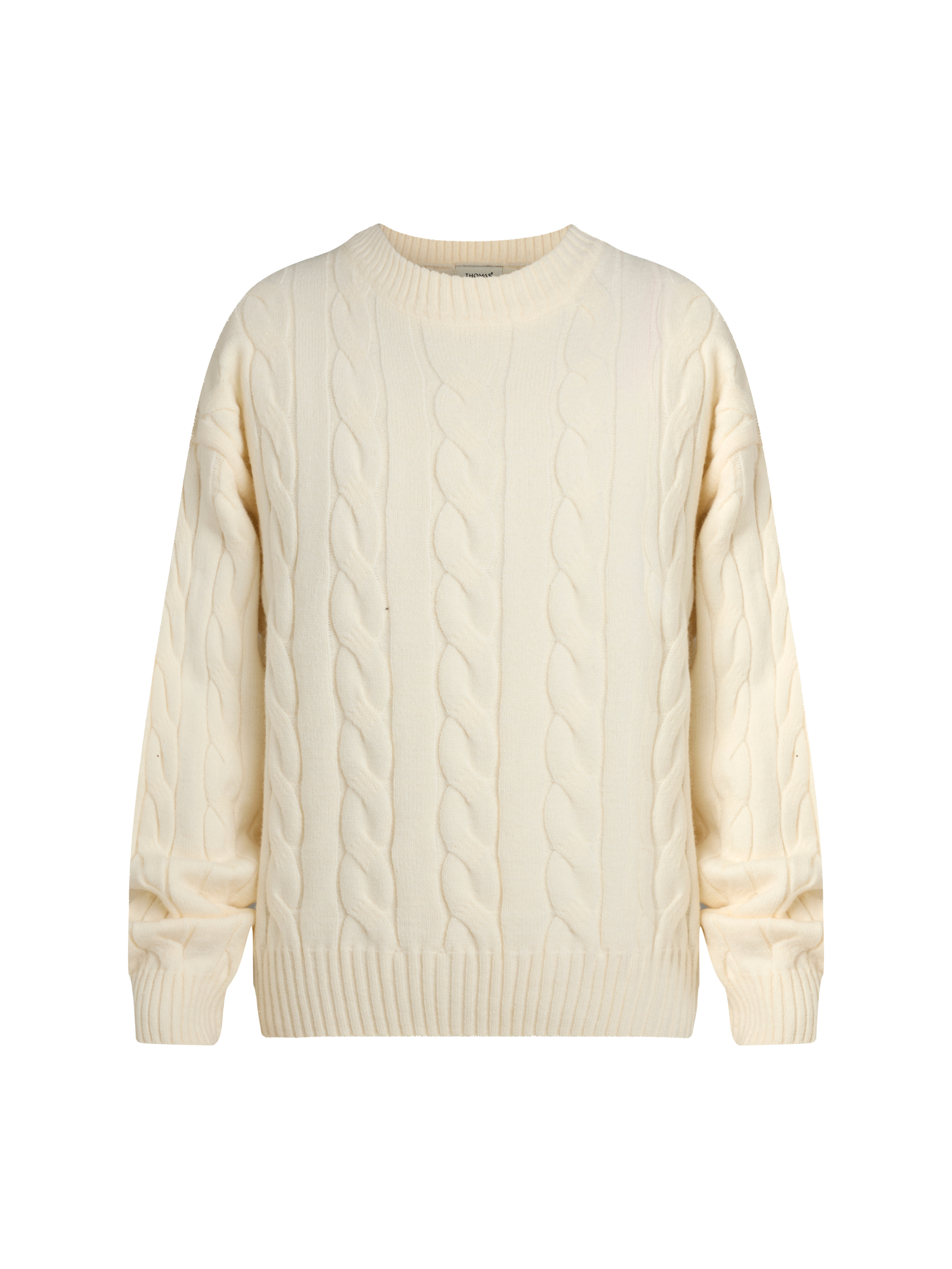 Áo Sweater Twisted-Wool Sợi Viscose Form Relaxed