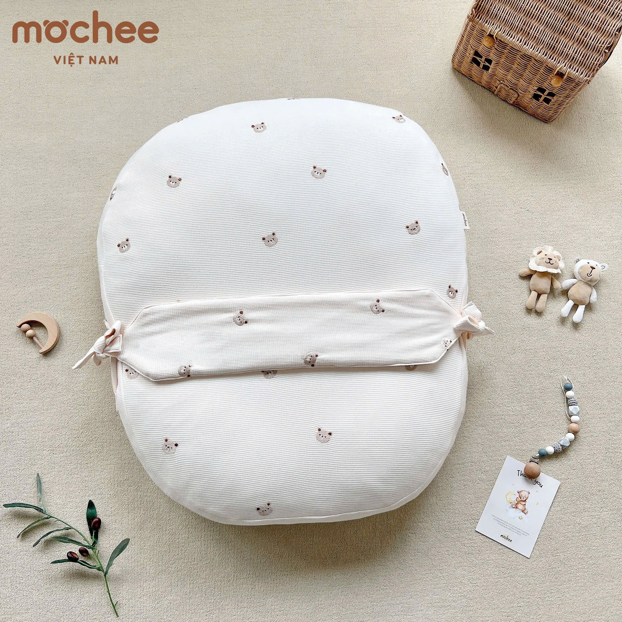 Vỏ gối chống trào Mochee - DÀI KÈM ĐAI 70*80cm_thumbnail_15