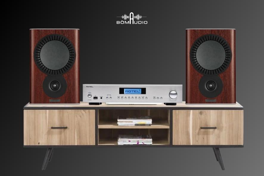 COMBO AMPLY ROTEL A12 MKII + LOA MISSION QX-2 MKII - B24