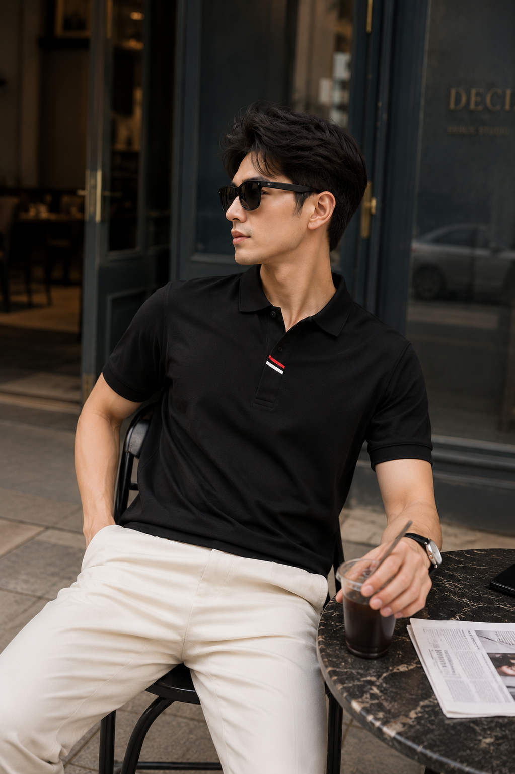 PA7 - Áo Polo Nam Tay Ngắn Cổ Bẻ Đơn Giản, Chất Liệu Không Nhăn, Phù Hợp Đi Làm Và Daily_thumbnail_4
