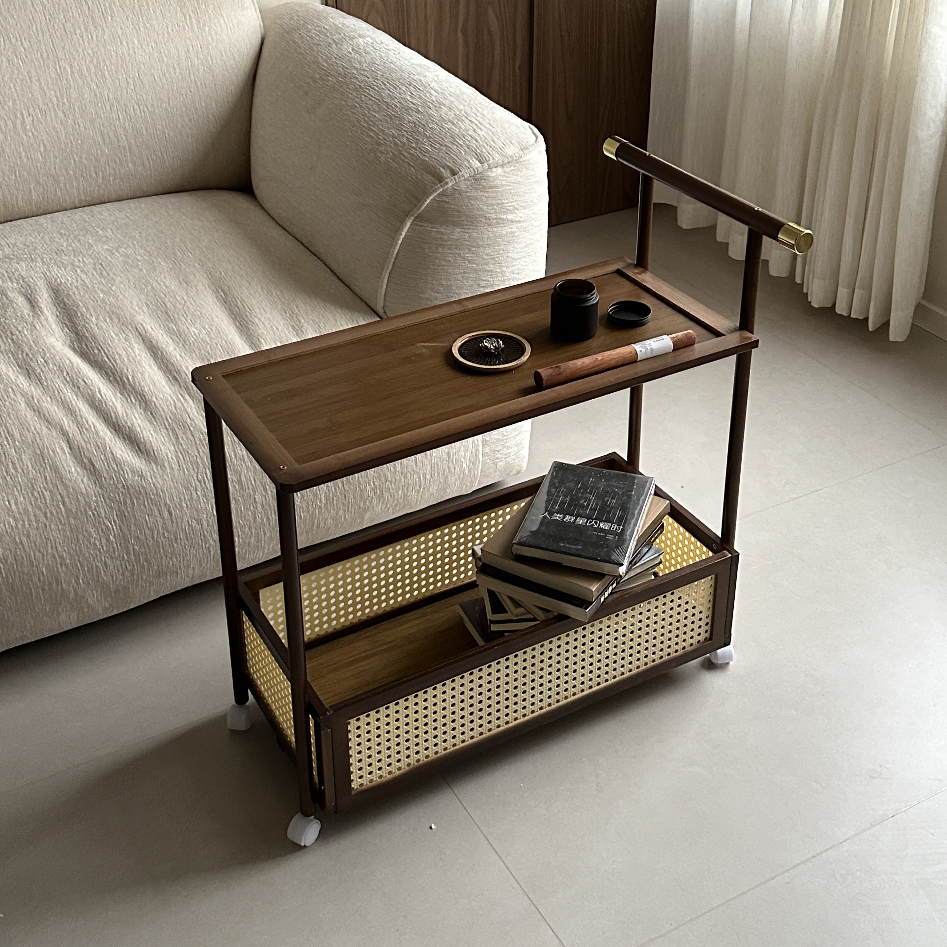 Bàn Trà Sofa 2 Tầng Di Động Cao Cấp_thumbnail_11