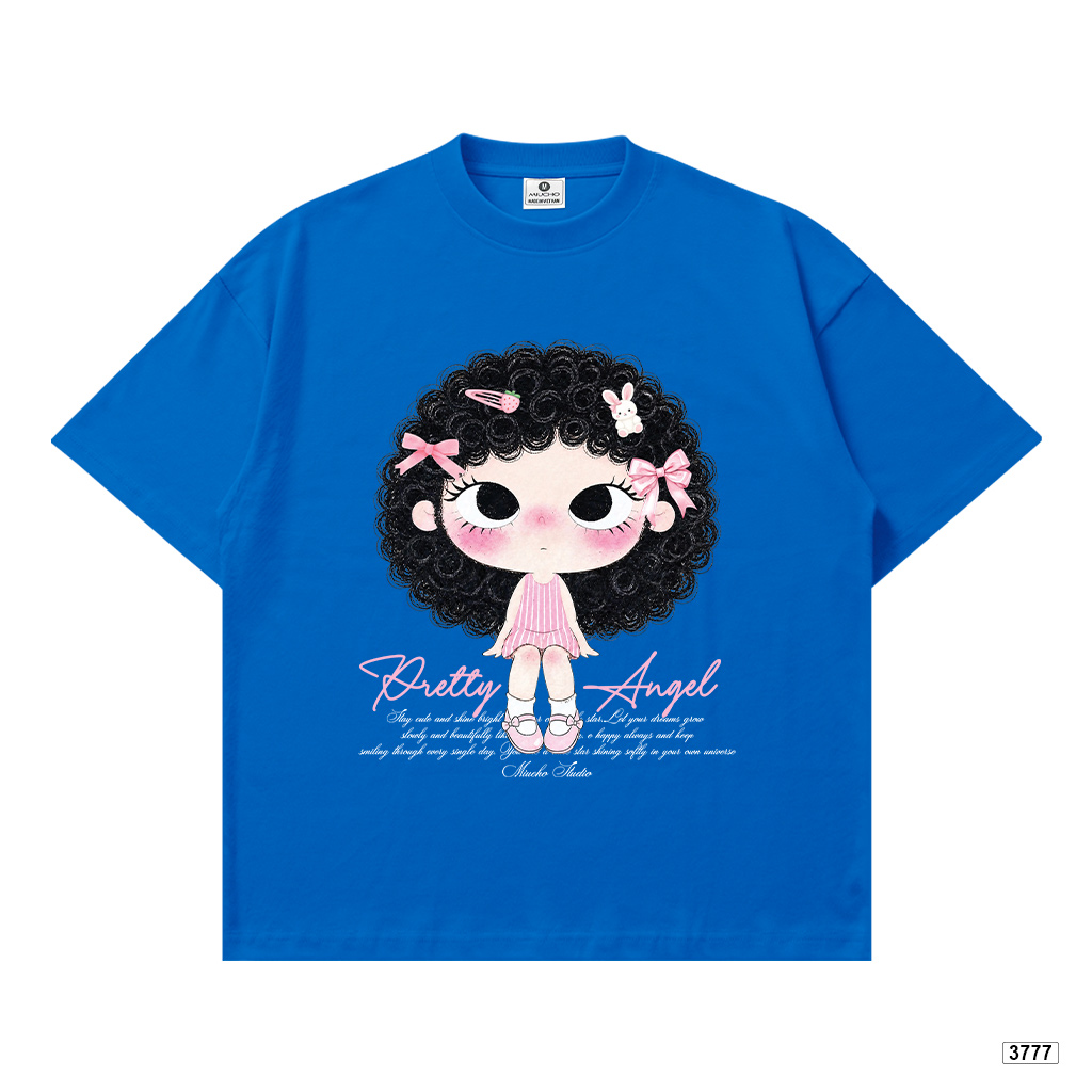 Áo thun nữ form boxy Pretty Angel hoạt hình cute cá tính Miucho 3777_thumbnail_16