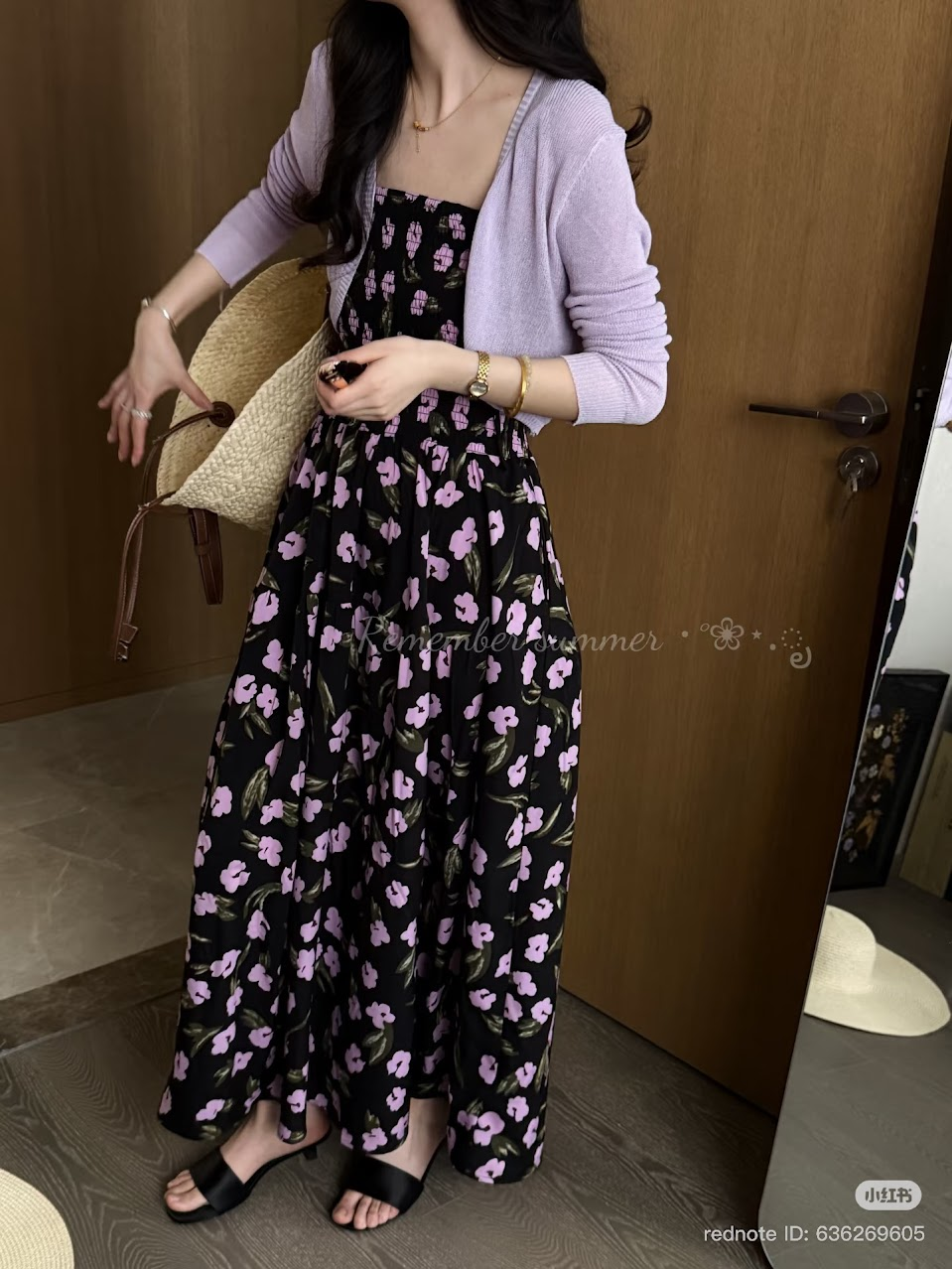 Lucas - Set váy hoa 2 dây dáng maxi + áo cardigan